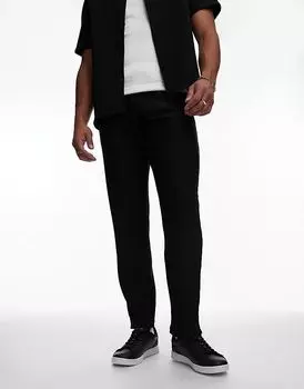 Кроссовки Carnaby Set черного цвета с белой подошвой Lacoste