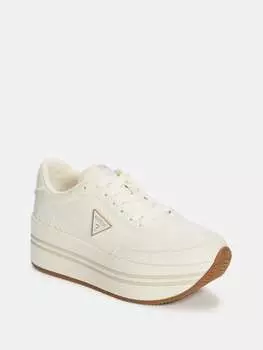 Кроссовки Carsons на толстой платформе Guess Factory, слоновая кость