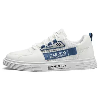 Кроссовки CARTELO/Catilla crocodile Skateboarding Shoes Men Low-top, белый/синий