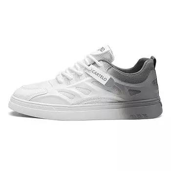 Кроссовки CARTELO/Catilla crocodile Skateboarding Shoes Men Low-top, белый/серый