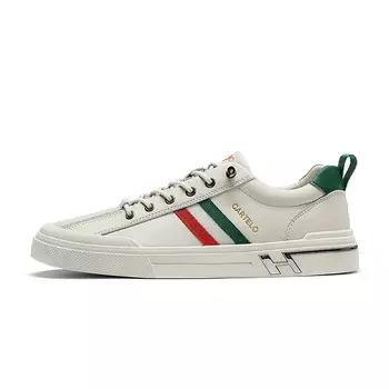 Кроссовки CARTELO/Catilla crocodile Skateboarding Shoes Men Low-top, белый/синий