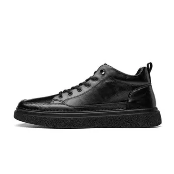 Кроссовки CARTELO/Catilla crocodile Skateboarding Shoes Men Low-top All Black, черный