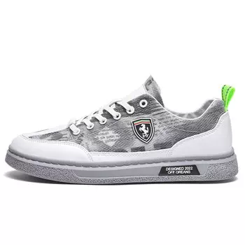 Кроссовки CARTELO/Catilla crocodile Skateboarding Shoes Men Low-top, белый/серый