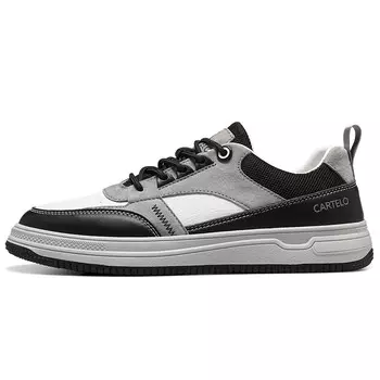 Кроссовки CARTELO/Catilla crocodile Skateboarding Shoes Men Low-top, белый/черный