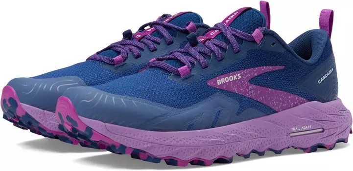 Кроссовки Cascadia 17 Brooks, цвет Navy/Purple/Violet