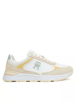 Кроссовки Casual Fashion Runner Mix FW0FW08324 Tommy Hilfiger, бежевый