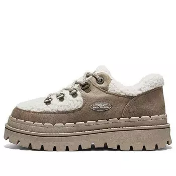 Кроссовки casual high platform shoes 'brown white' Skechers, белый
