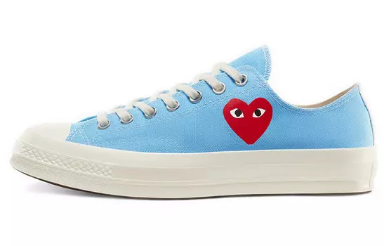 Кроссовки CDG PLAY x Converse Chuck Taylor All-Star 70 Ox Comme des Garcons Play Bright Blue