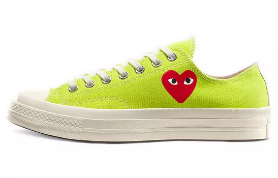 Кроссовки CDG PLAY x Converse Chuck Taylor All-Star 70 Ox Play Bright Green