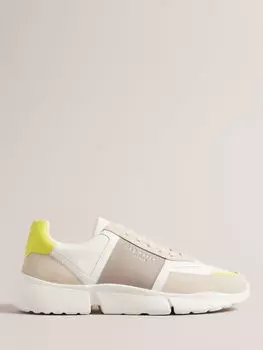 Кроссовки Cecyle из кожи и замши Ted Baker, лайм