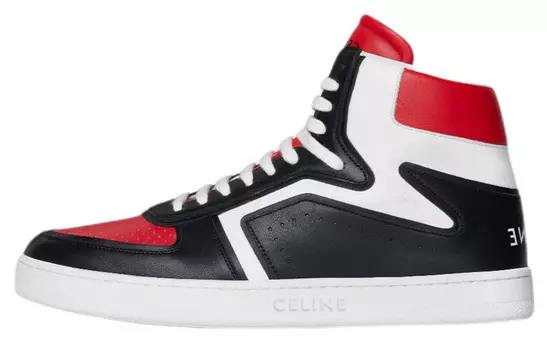 Кроссовки Celine, черный / белый / красный