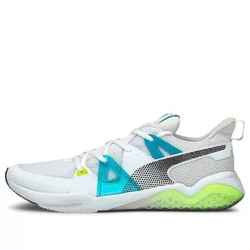 Кроссовки cell fraction fade running shoes white/blue/green Puma, белый