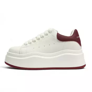 Кроссовки CENTRAL&KITTY Skateboarding Shoes Women's Low-top, цвет Burgundy
