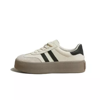 Кроссовки CENTRAL&KITTY Skateboarding Shoes Women's Low-top Beige, бежевый