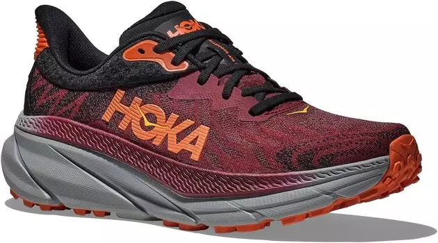 Кроссовки Challenger 7 Hoka, цвет Cabernet/Flame