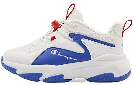 Кроссовки Champ Flash Kids Lifestyle PS Low-top белые/синие/красные Champion, синий