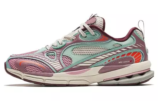 Кроссовки Champion All Weather Series женские с низким верхом бордового и фиолетового цвета Anta
