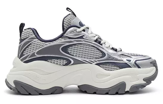 Кроссовки Champion Chunky Sneakers Men Low-top Deep Silver, серебряный