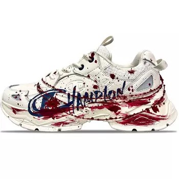 Кроссовки Champion Chunky Sneakers Men Low-top Beige/Red, цвет Off White