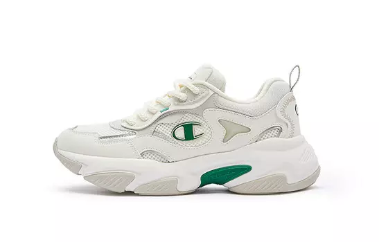 Кроссовки Champion Chunky Sneakers Women's Low-top Milky White/pumice Gray, белый/серый