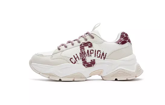 Кроссовки Champion Chunky Sneakers Women's Low-top White/Brown, хаки