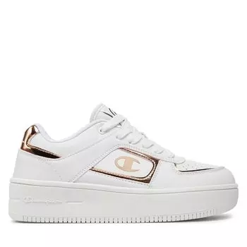 Кроссовки Champion Foul Play Plat Element Slick Low Cut Shoe S11670-CHA-WW008 Wht/Rose Gold, белый