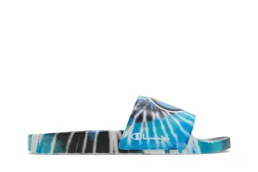 Кроссовки Champion IPO Slide Tie Dye - Blue Black, синий