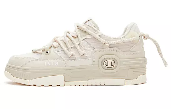 Кроссовки Champion Skateboarding Shoes Men Low-top Oatmeal/Eggnog, цвет Oatmeal/Eggnog
