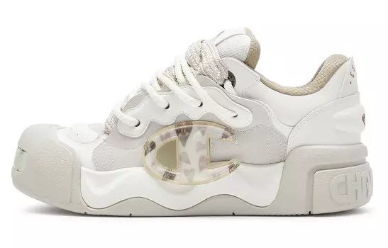 Кроссовки Champion Skateboarding Shoes Men Low-top Beige, бежевый