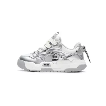 Кроссовки Champion Skateboarding Shoes Unisex Low-top Gray Silver, серый