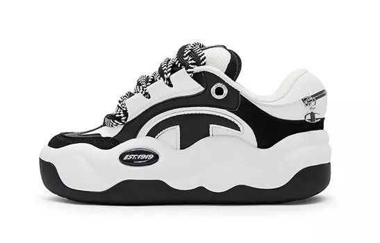 Кроссовки Champion Skateboarding Shoes Women's Low-top Black, черный/белый