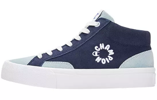 Кроссовки Champion Skateboarding Shoes Women's Mid-top Blue/White, синий