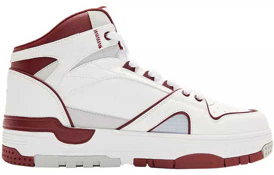 Кроссовки Champion Vintage Basketball Shoes Men High-top College Red/Champion White, красный