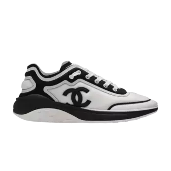 Кроссовки Chanel CC Logo Sneaker White Black, белый