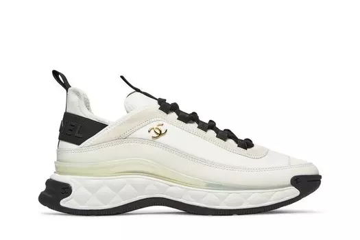 Кроссовки Chanel Wmns Velvet Calfskin & Mixed Fibers Sneaker Ivory, белый