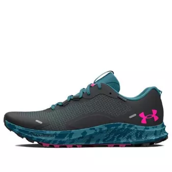 Кроссовки charged bandit trail 2 'grey still water camo' Under Armour, серый
