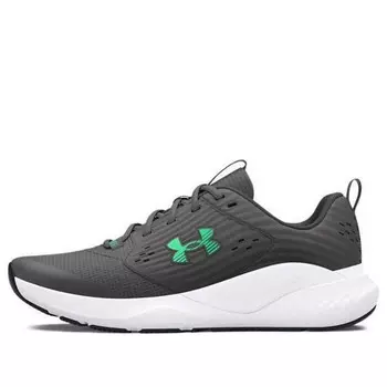 Кроссовки charged commit 4 'castlerock vapor green' Under Armour, серый