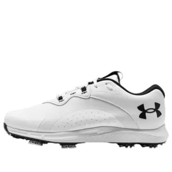 Кроссовки charged draw 2 golf wide 'white black' Under Armour, белый