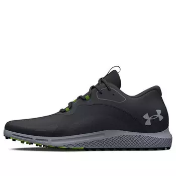Кроссовки charged draw 2 spikeless golf 'black steel' Under Armour, черный