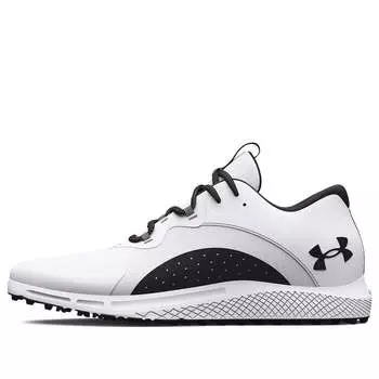 Кроссовки charged draw 2 spikeless golf 'white black' Under Armour, белый