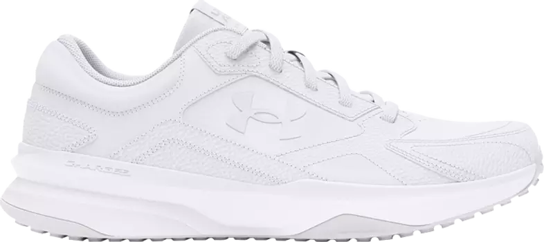 Кроссовки Charged Edge Leather 'White Halo Grey', белый