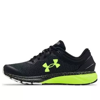 Кроссовки charged escape 3 'black neon green' Under Armour, черный