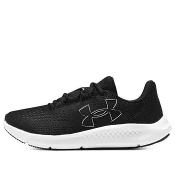 Кроссовки charged pursuit 3 'big logo - black white' Under Armour, черный