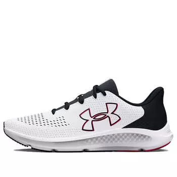 Кроссовки charged pursuit 3 'big logo - white black' Under Armour, белый