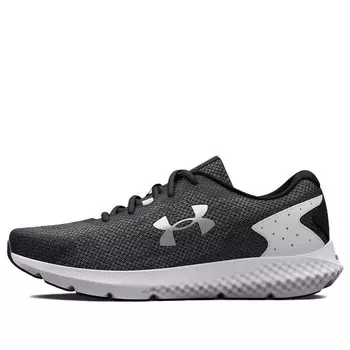 Кроссовки charged rogue 3 knit 'black white' Under Armour, черный