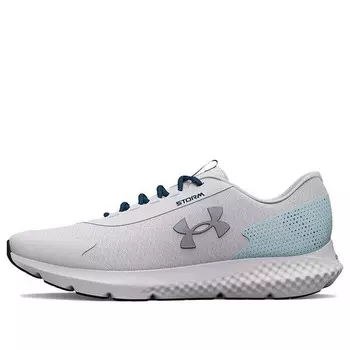 Кроссовки charged rogue 3 storm 'halo grey fuse teal' Under Armour, серый