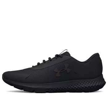 Кроссовки charged rogue 3 storm 'triple black' Under Armour, черный