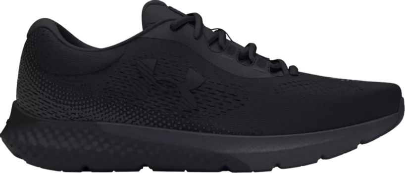 Кроссовки Charged Rogue 4 4E Wide 'Triple Black', черный