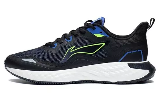 Кроссовки Chasing-clouds для бега мужские с низким верхом черного/синего цвета Lining