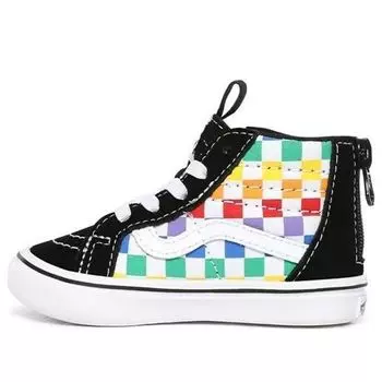 Кроссовки checkerboard comfycush sk8-hi zip 'black' Vans, черный